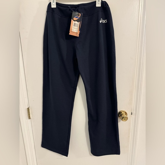 NWT ASICS Sweatpants Fleece Size M Womans Semi Fitted - Picture 1 of 7